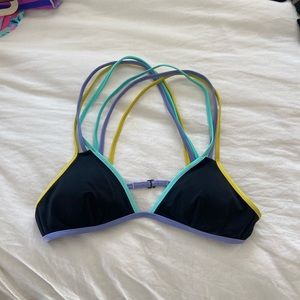 Victoria Secret / Pink Cross back black swimsuit